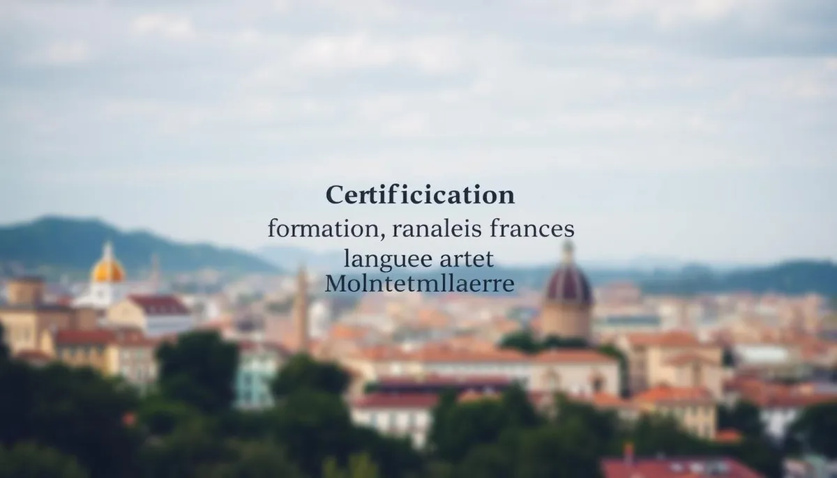 certification formation français langue étrangère montpellier
