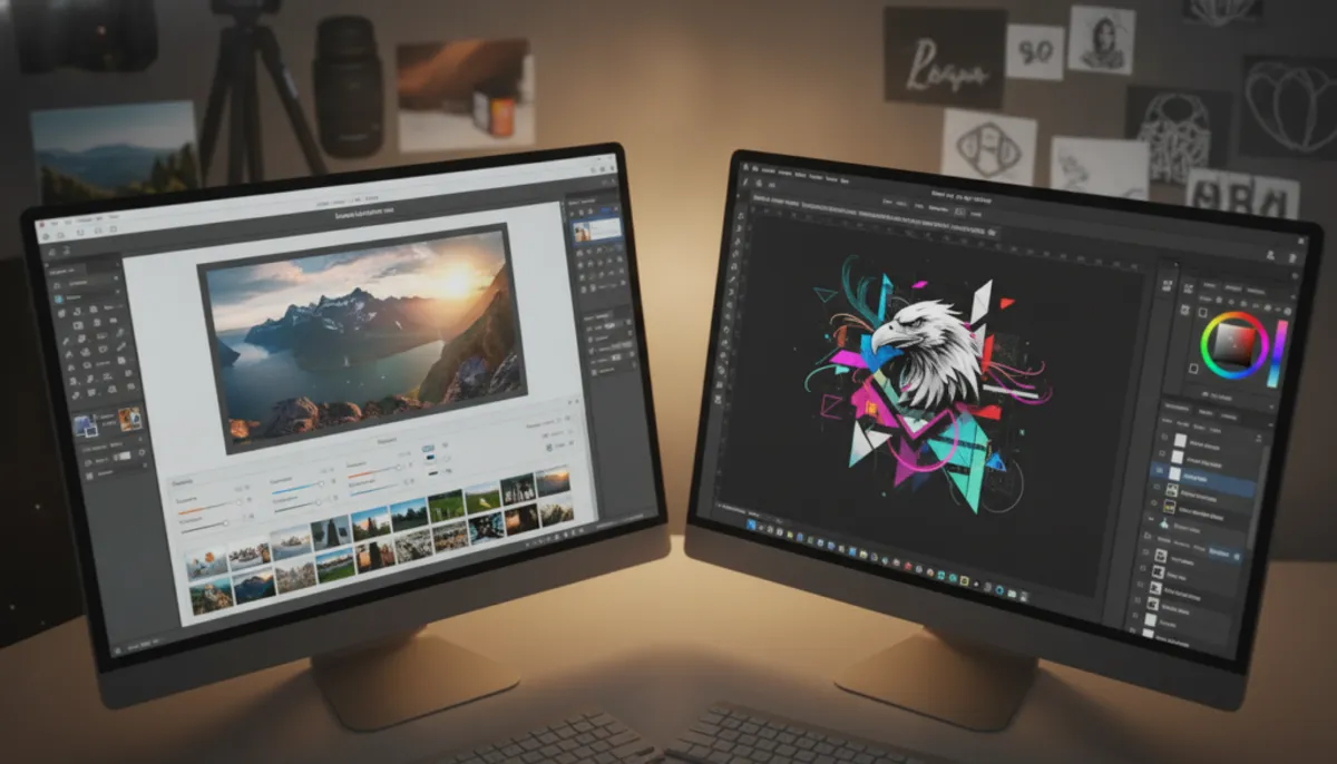 comparaison lightroom photoshop