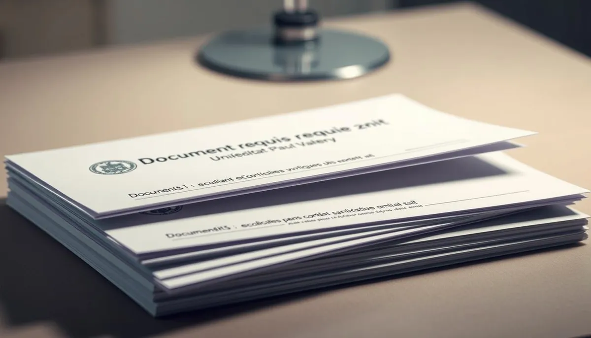 documents requis eCandidat université Paul-Valéry