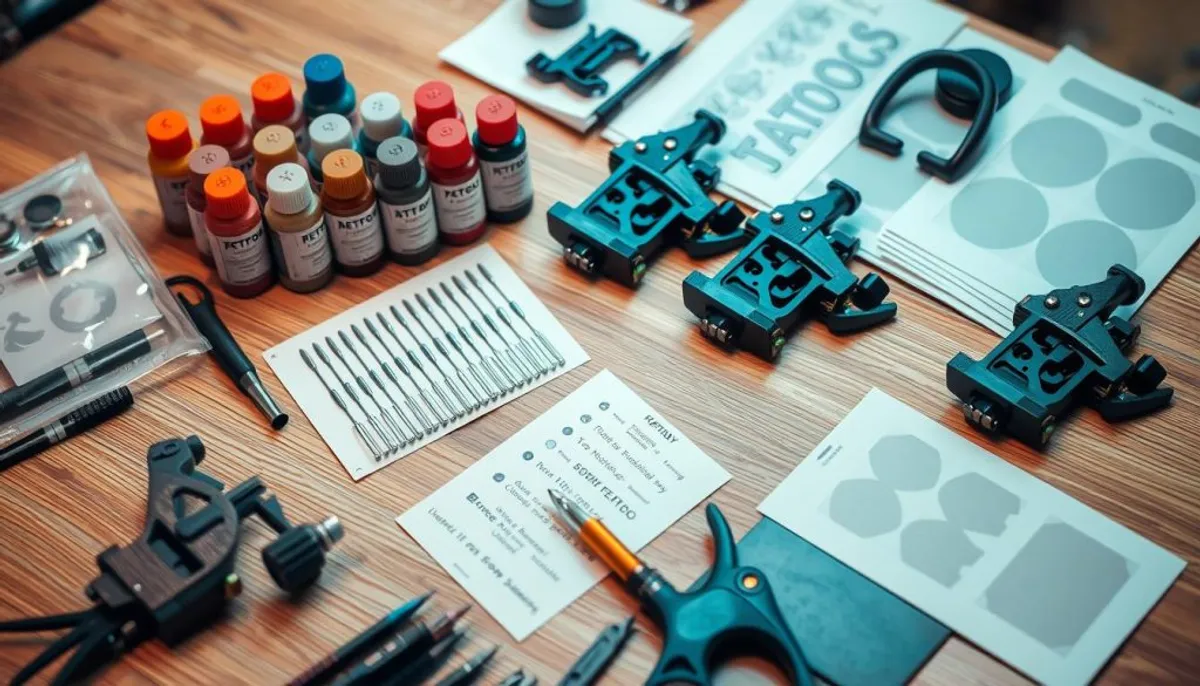 Matériel professionnel de tatouage