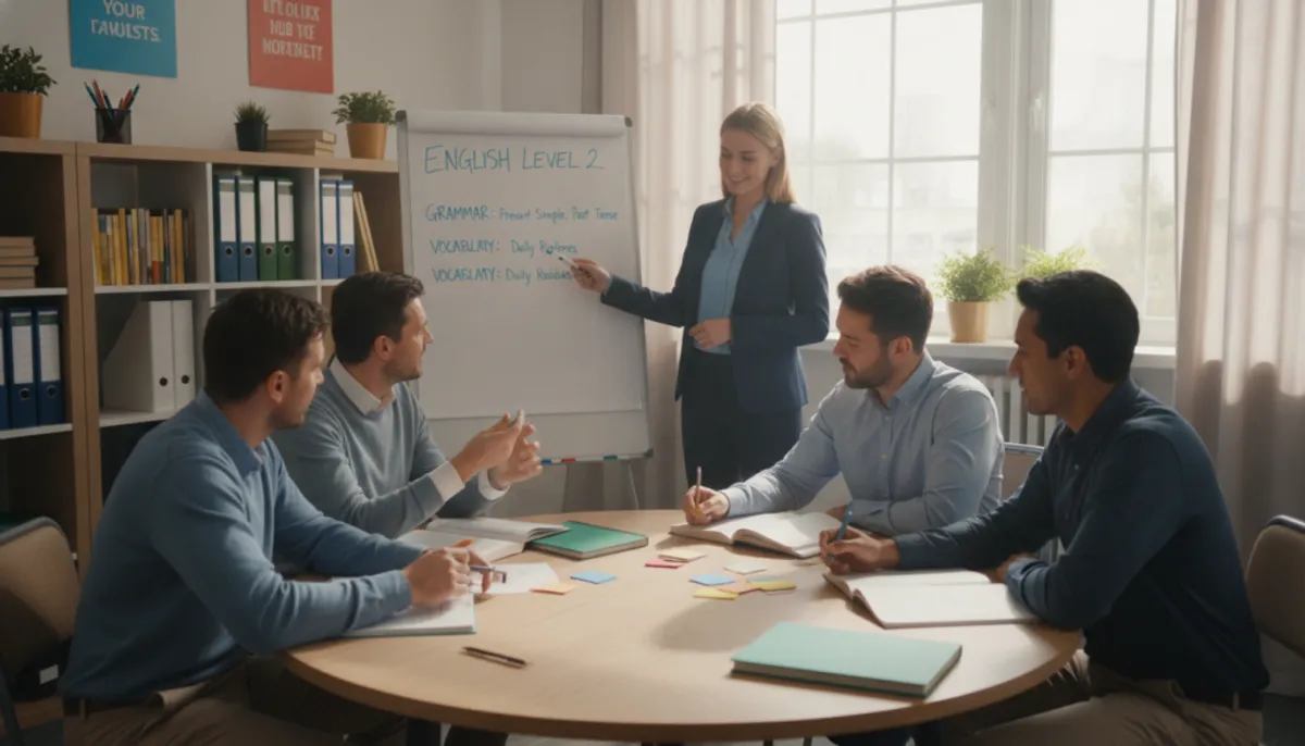 programme de formation anglais niveau 2