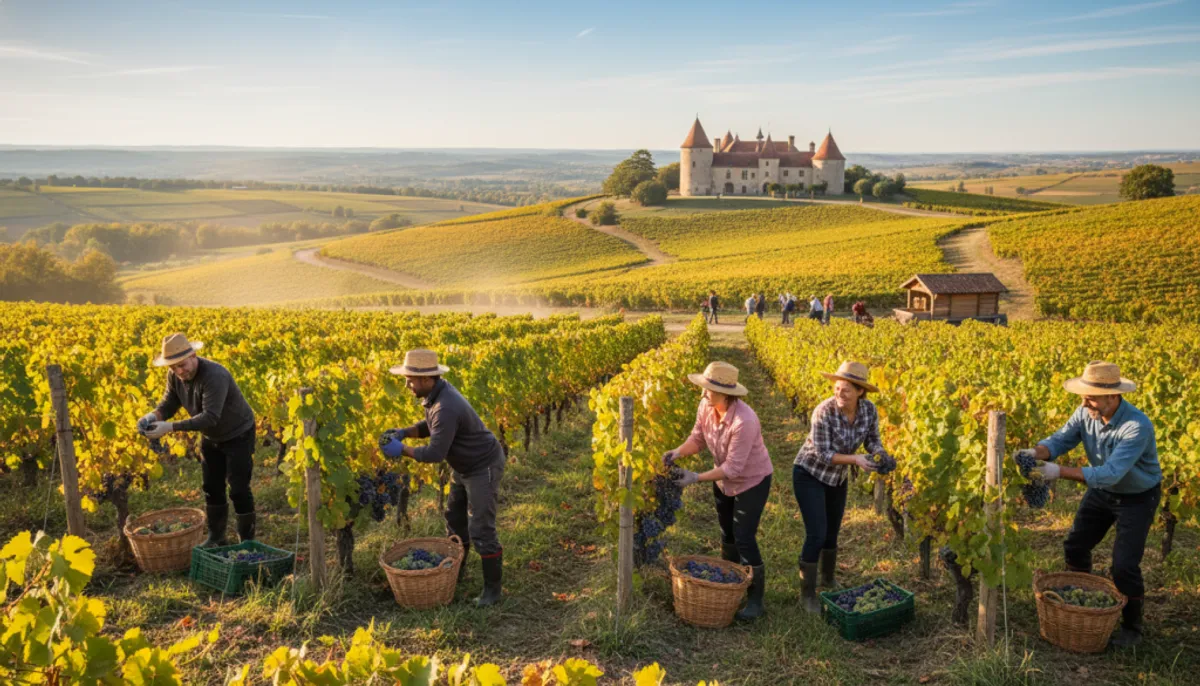 régions viticoles France recrutement vendanges