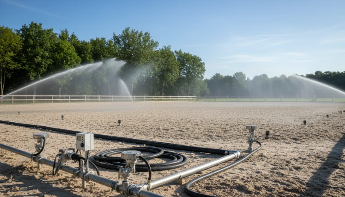 système arrosage carrière équestre moderne